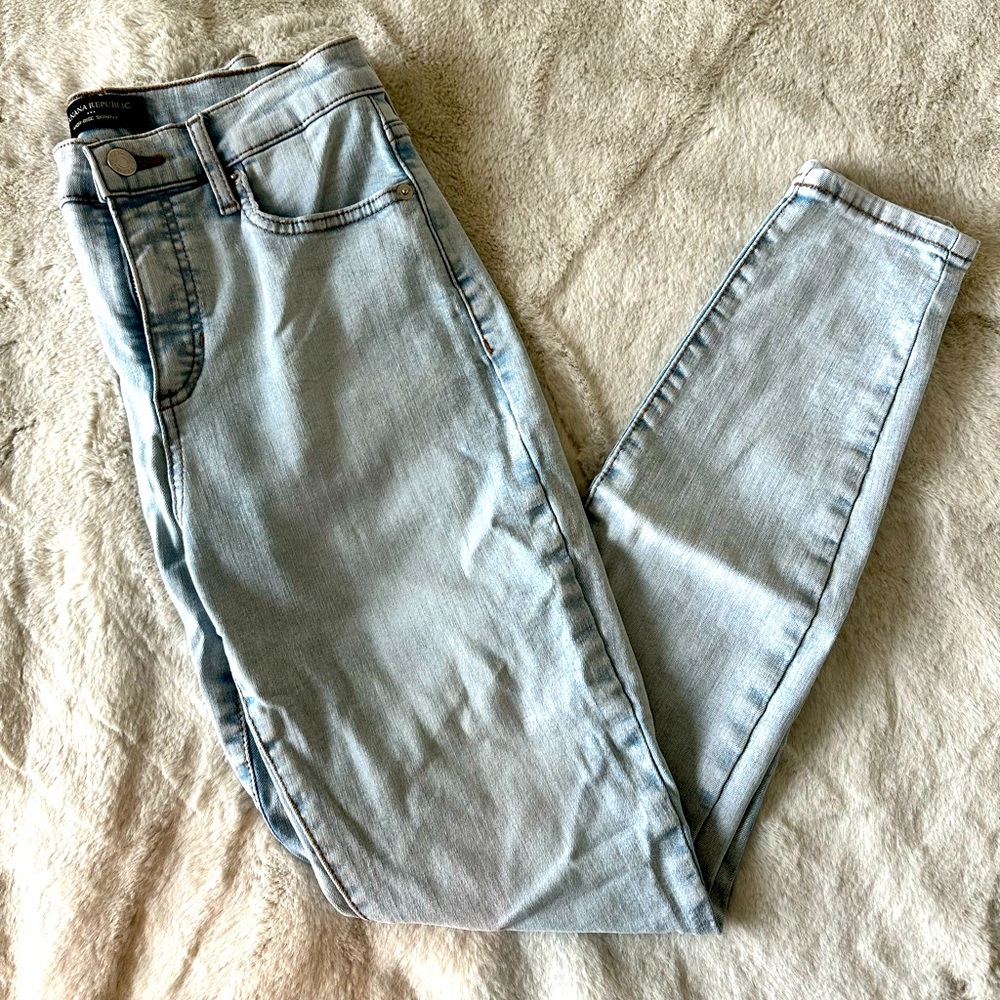 White washed Banana Republic jeans